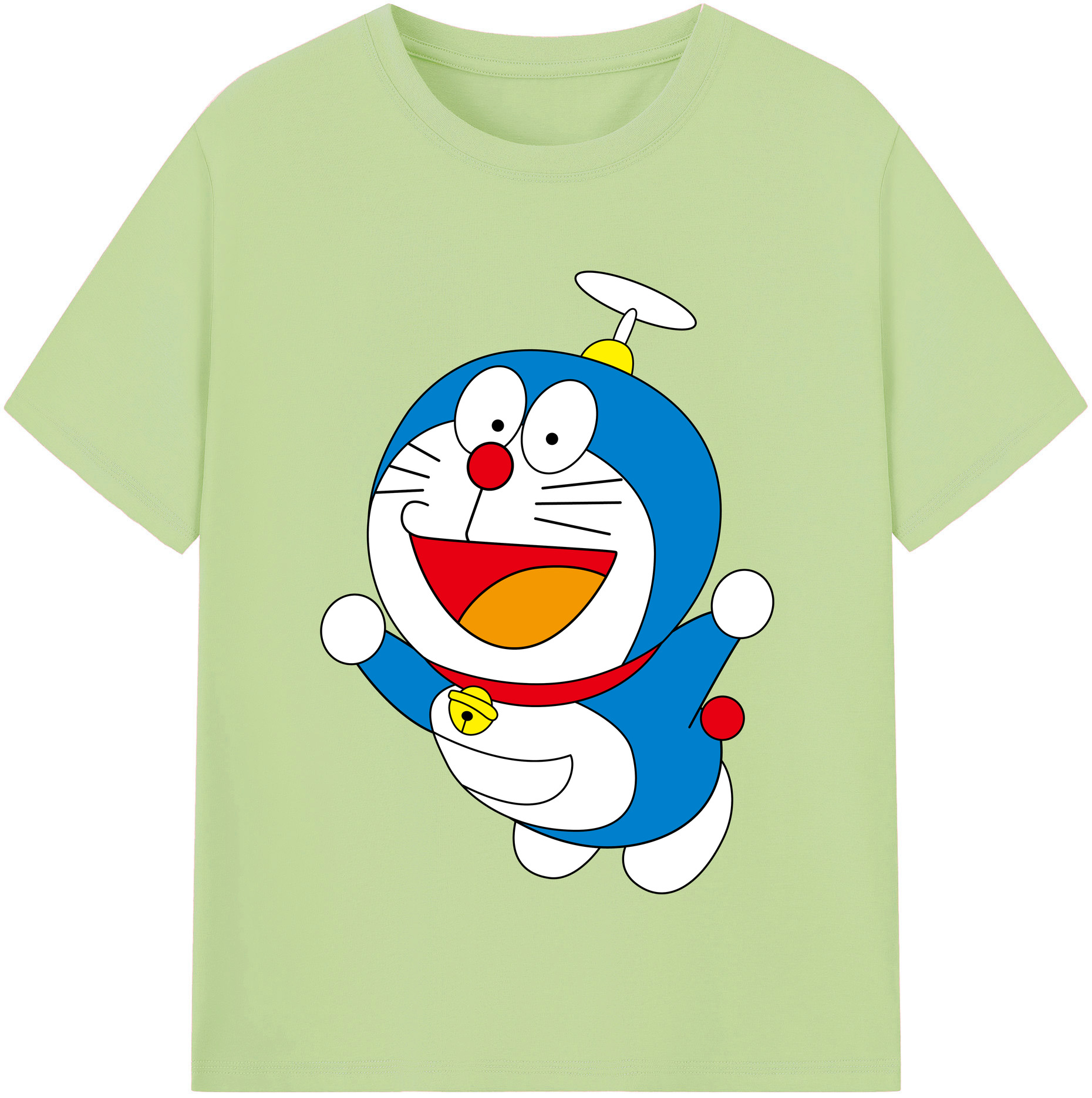 （画像用） ドラえもん Doraemon 綿100％半袖Tシャツ（フロントプリント）